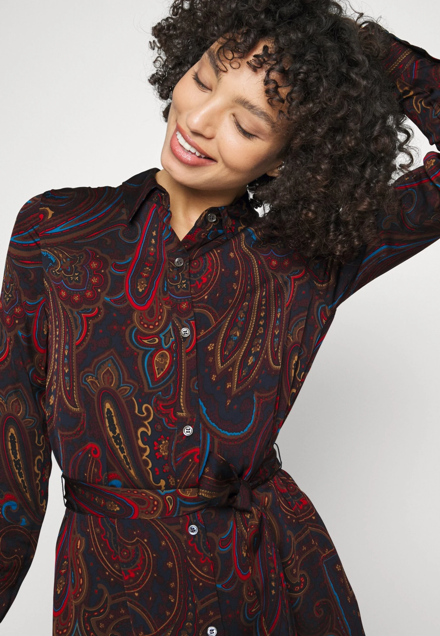 Essential Shirtdress - Shirt Dress - Boho Paisley Print - Image 4