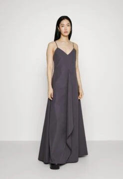 Crisp Assymetric Dress - Cocktail Dress / Party Dress - Forged Iron