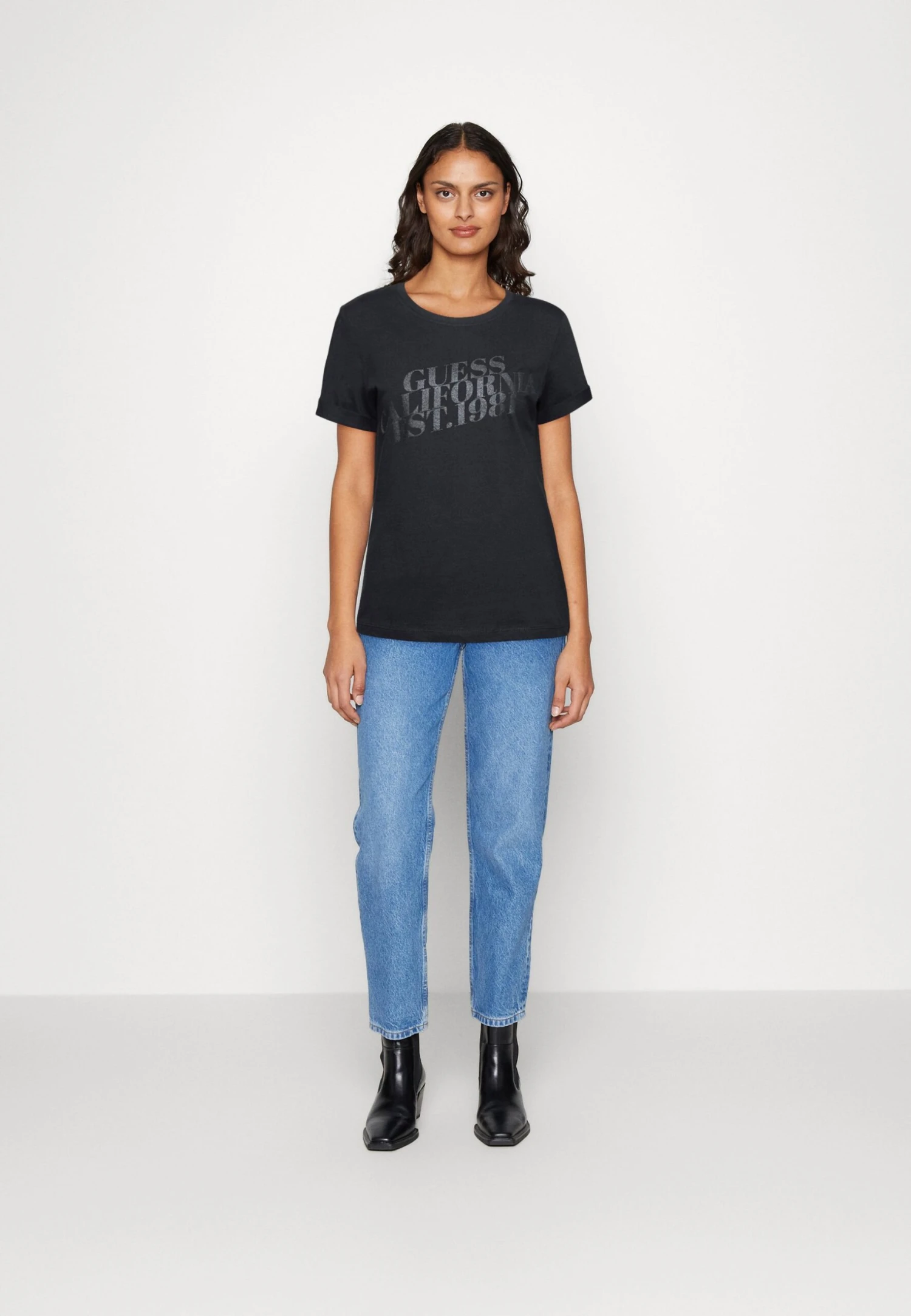 Guess Aurelia Tee - Print T-Shirt - Jet Black - Image 2