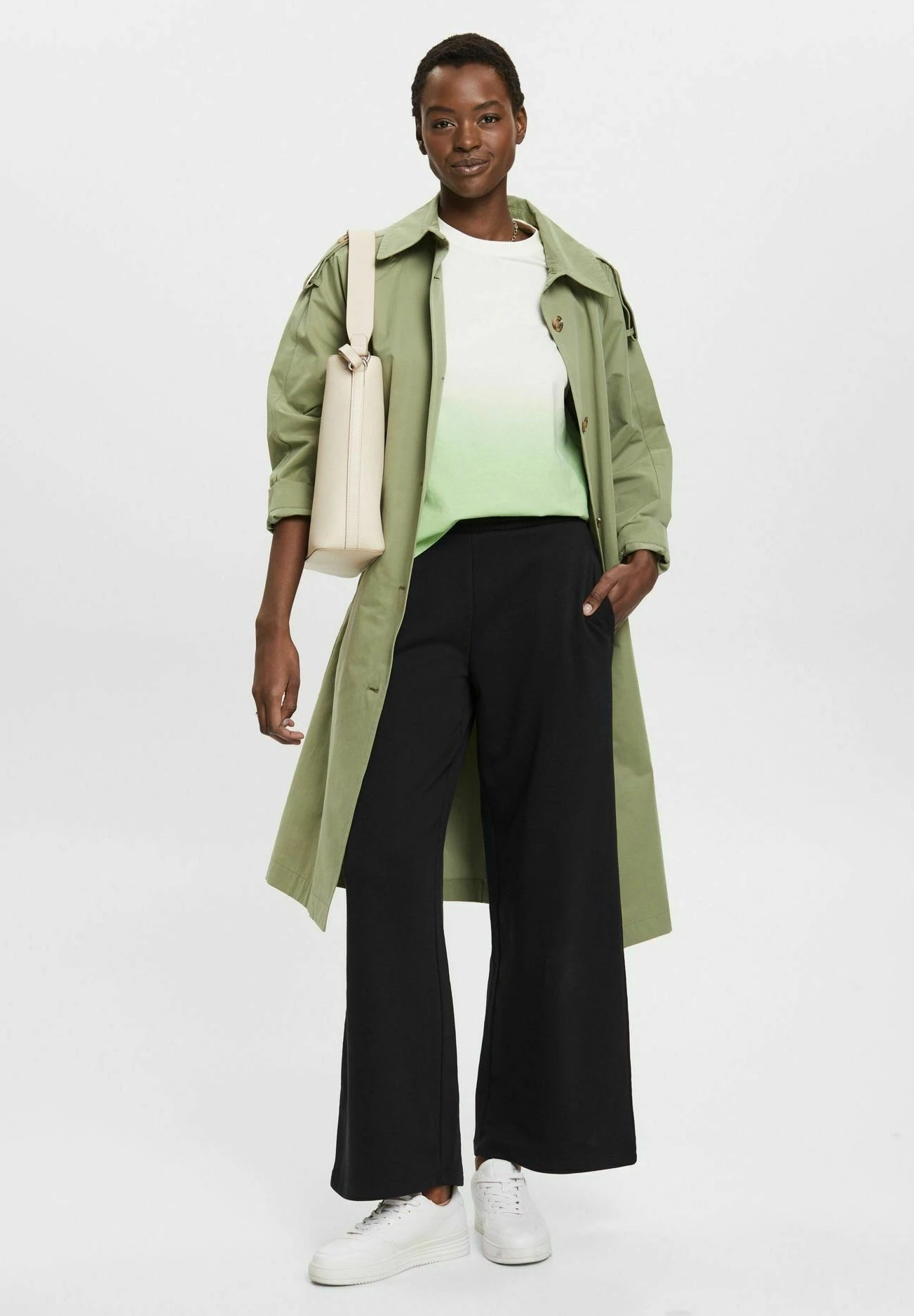 Edc By Esprit Print T-Shirt - Green - Image 2