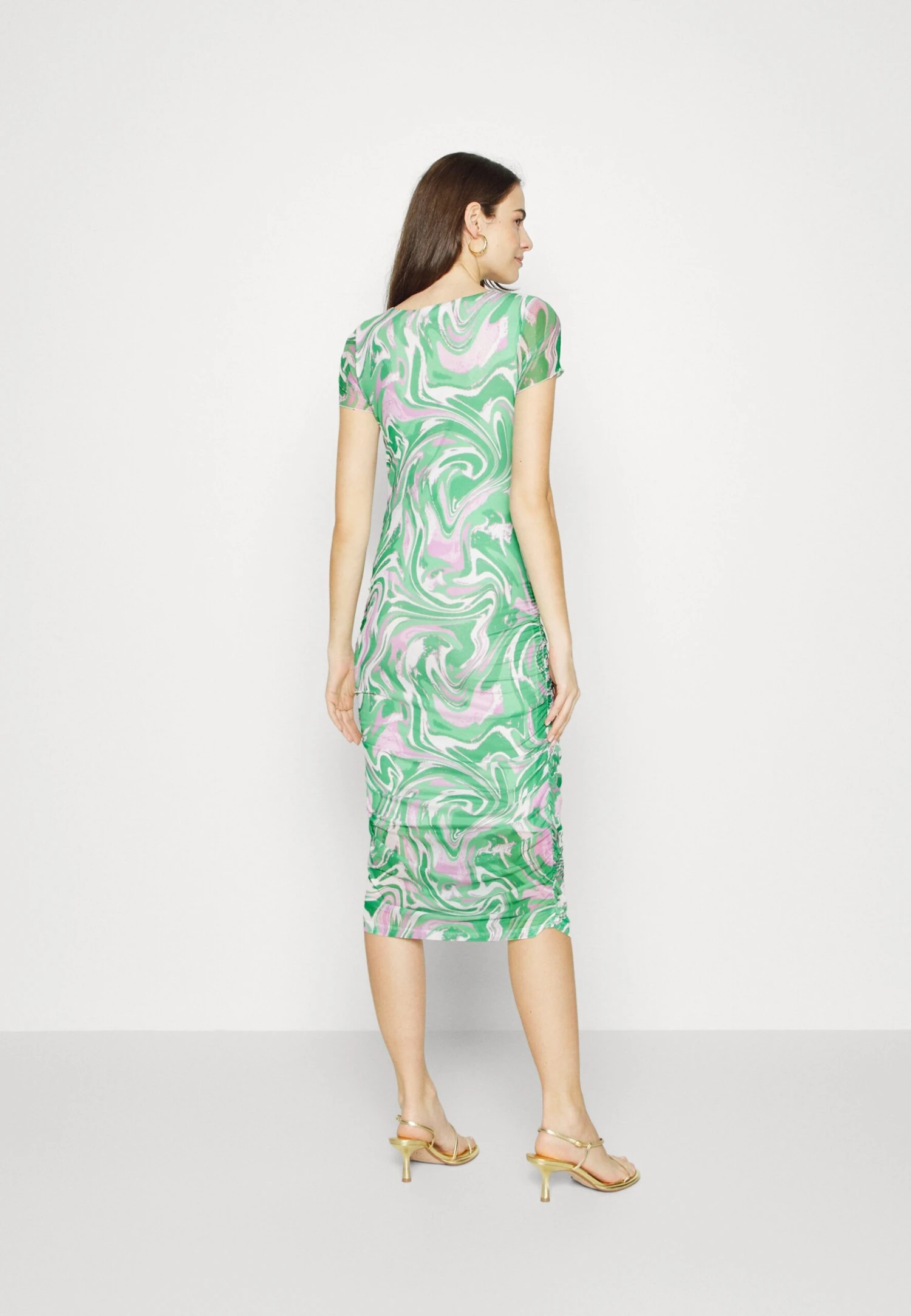 Mamalicious Mlswan Midi Dress - Jersey Dress - Irish Green - Image 3