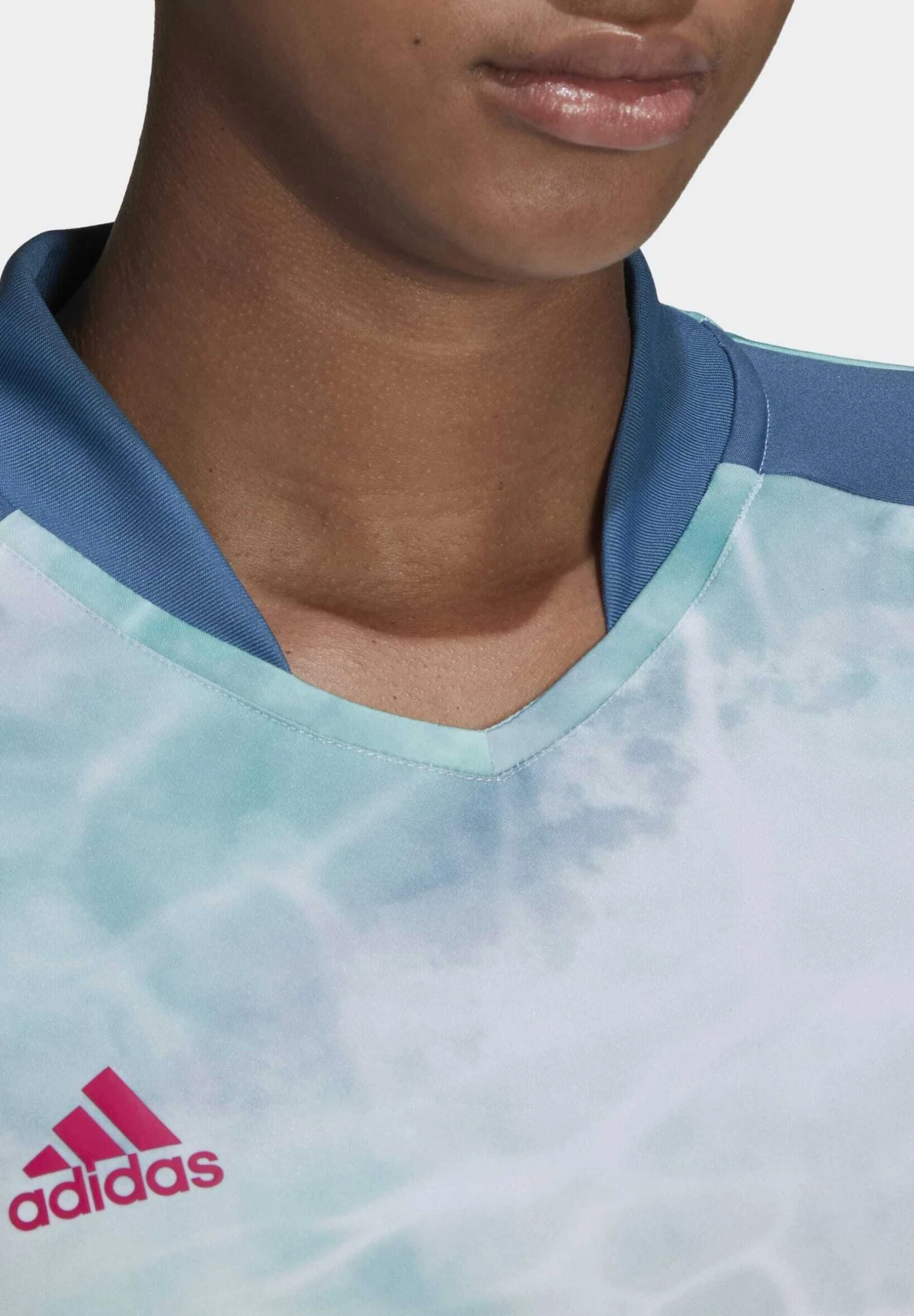 ADIDAS PERFORMANCE Tiro - Sports T-Shirt - Altered Blue Mint Rush White - Image 4