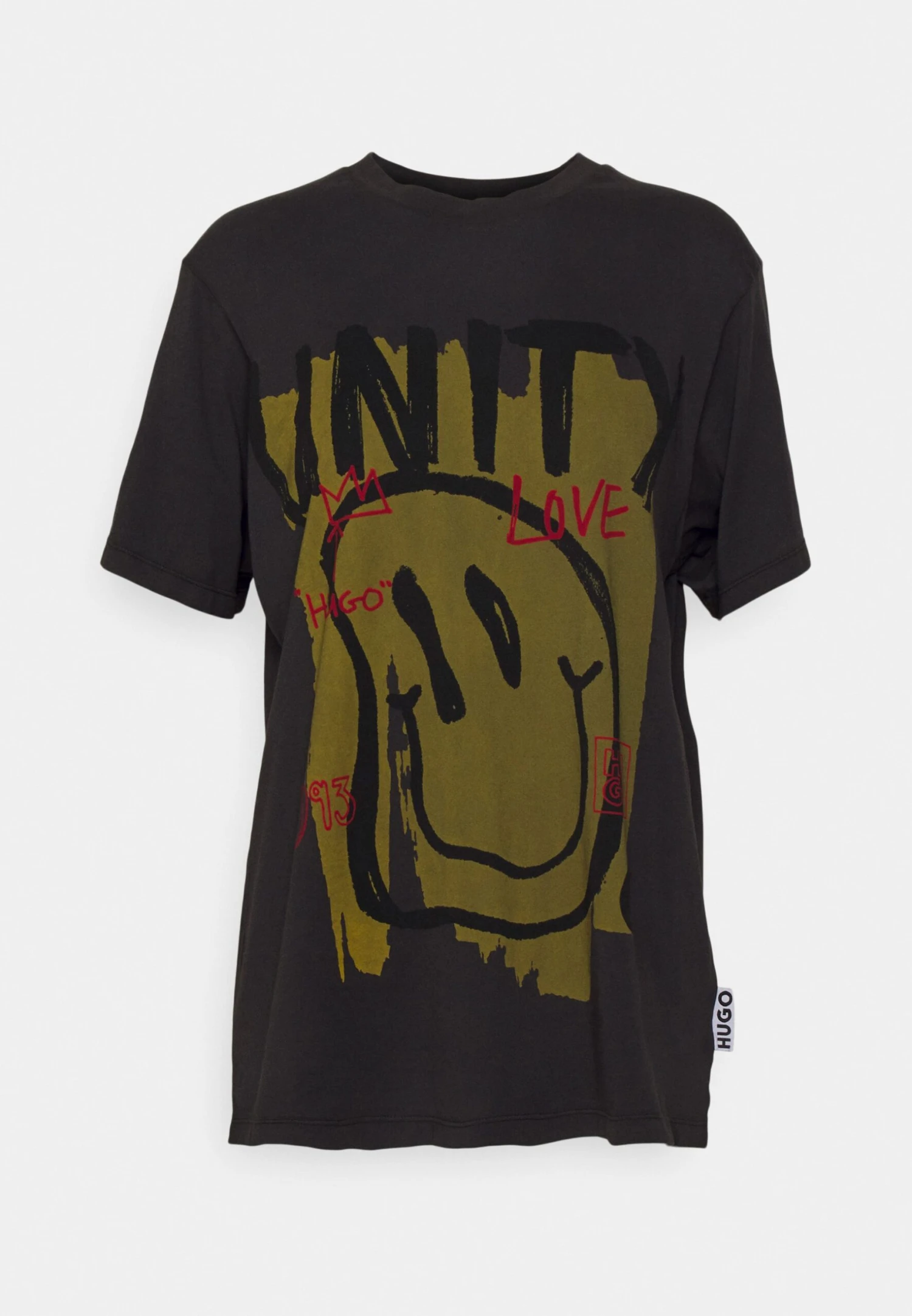Hugo Vintage Tee - Print T-Shirt - Black - Image 5