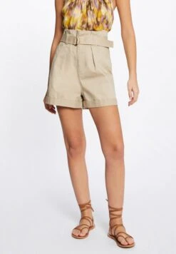 MORGAN Belted- Shorts - Beige