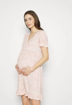 Mamalicious Mlnaomi Short Dress - Day Dress - Barely Pink