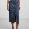 Pieces Pcjessie - Pencil Skirt - Medium Blue Denim