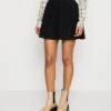 Hollister Co. Pleated - Mini Skirt - Black