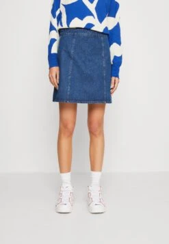 Vila Vinelly Skater Skirt - Mini Skirt - Medium Blue Denim