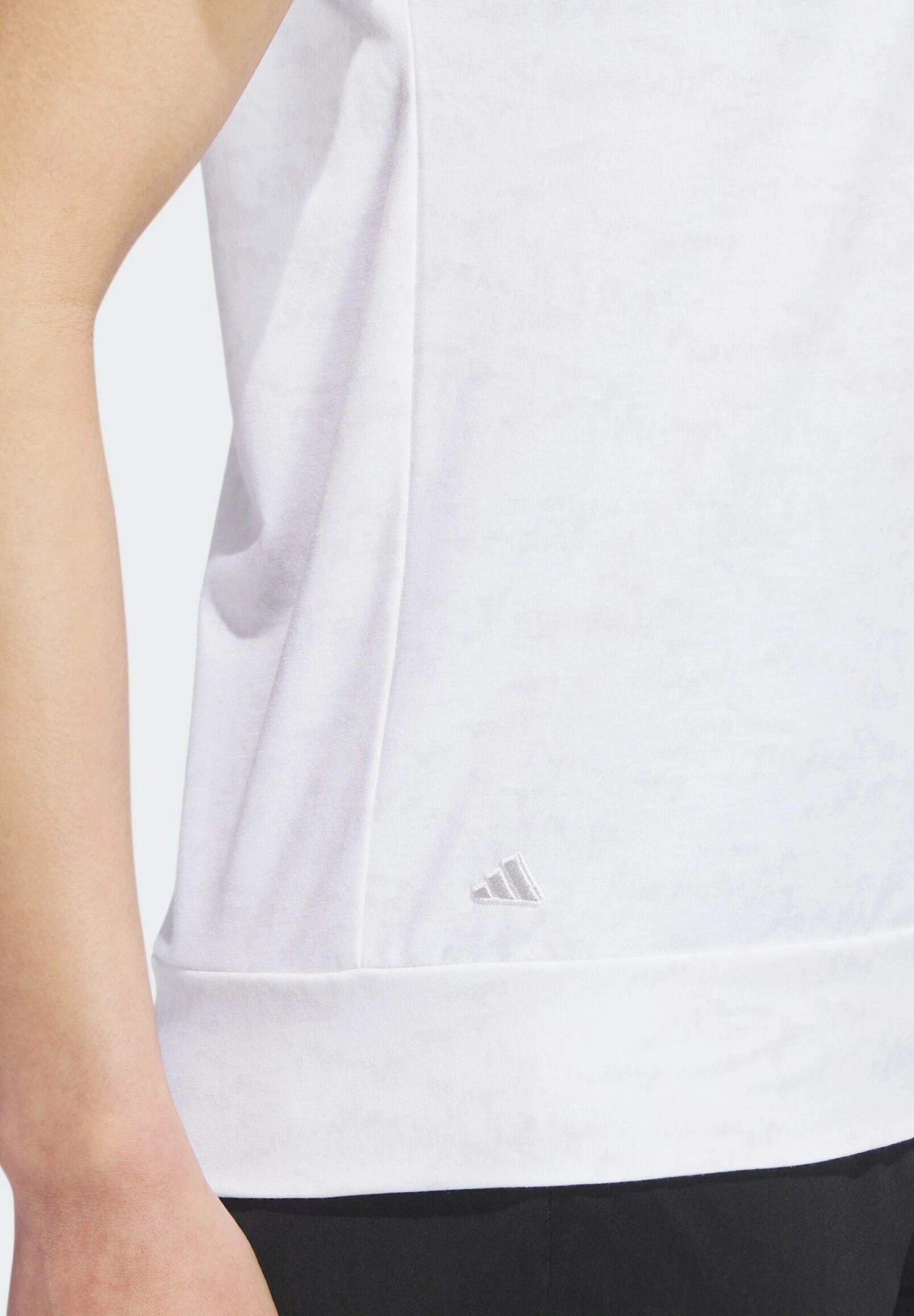 ADIDAS PERFORMANCE Go-To Printed - Polo Shirt - White Melange/Grey One - Image 3