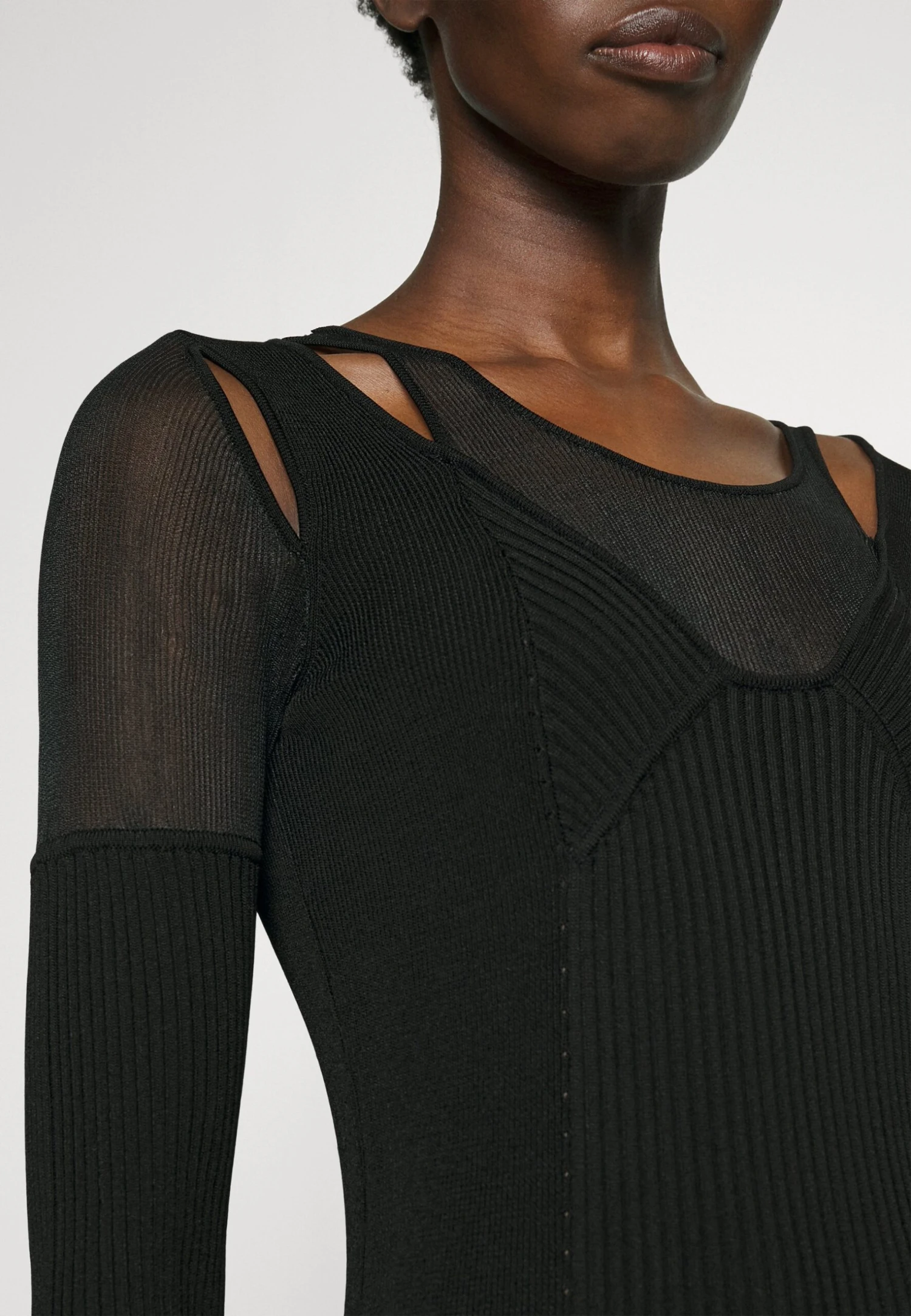 Patrizia Pepe Abito - Jumper Dress - Black - Image 5