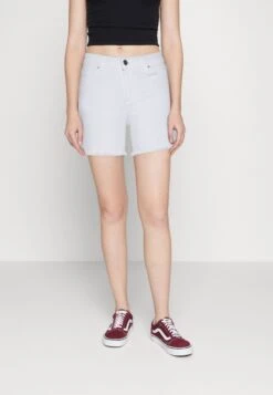 ONLY Onlblush Mid Raw - Denim Shorts - White