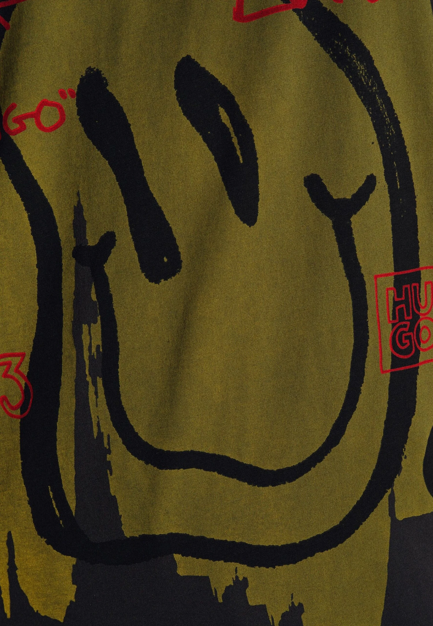 Hugo Vintage Tee - Print T-Shirt - Black - Image 6