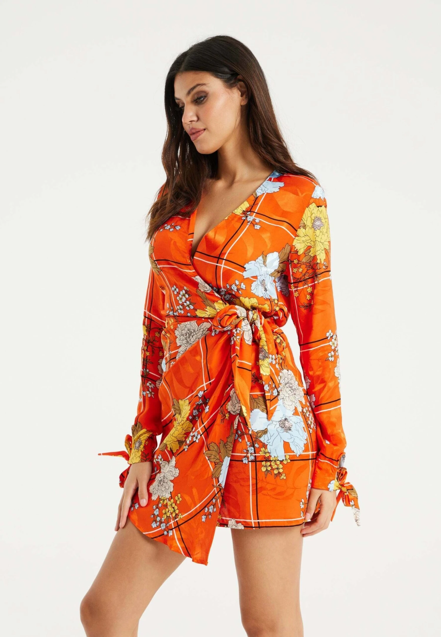 Liquorish Day Dress - Orange - Image 3