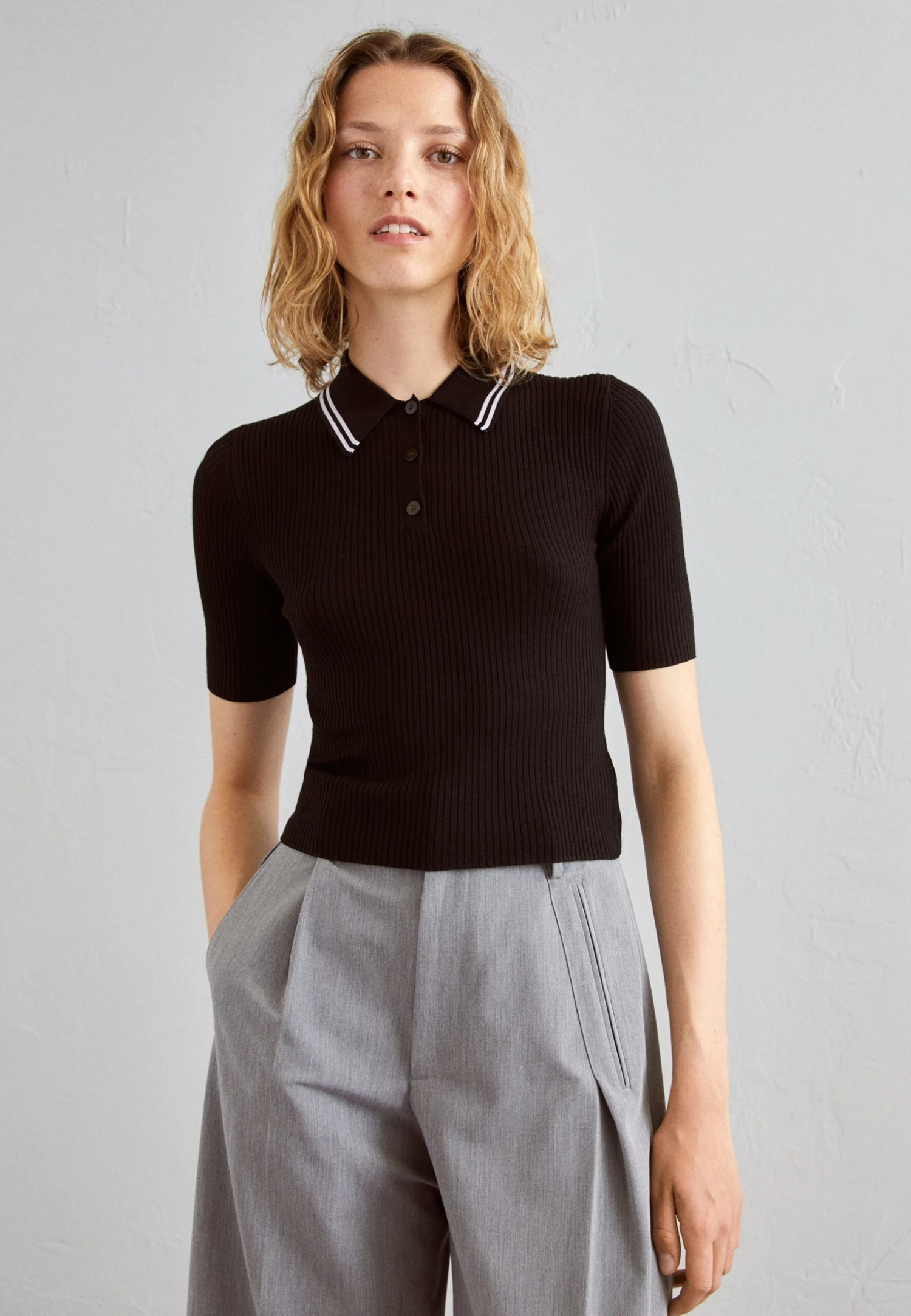 THEORY Tipped Rega - Polo Shirt