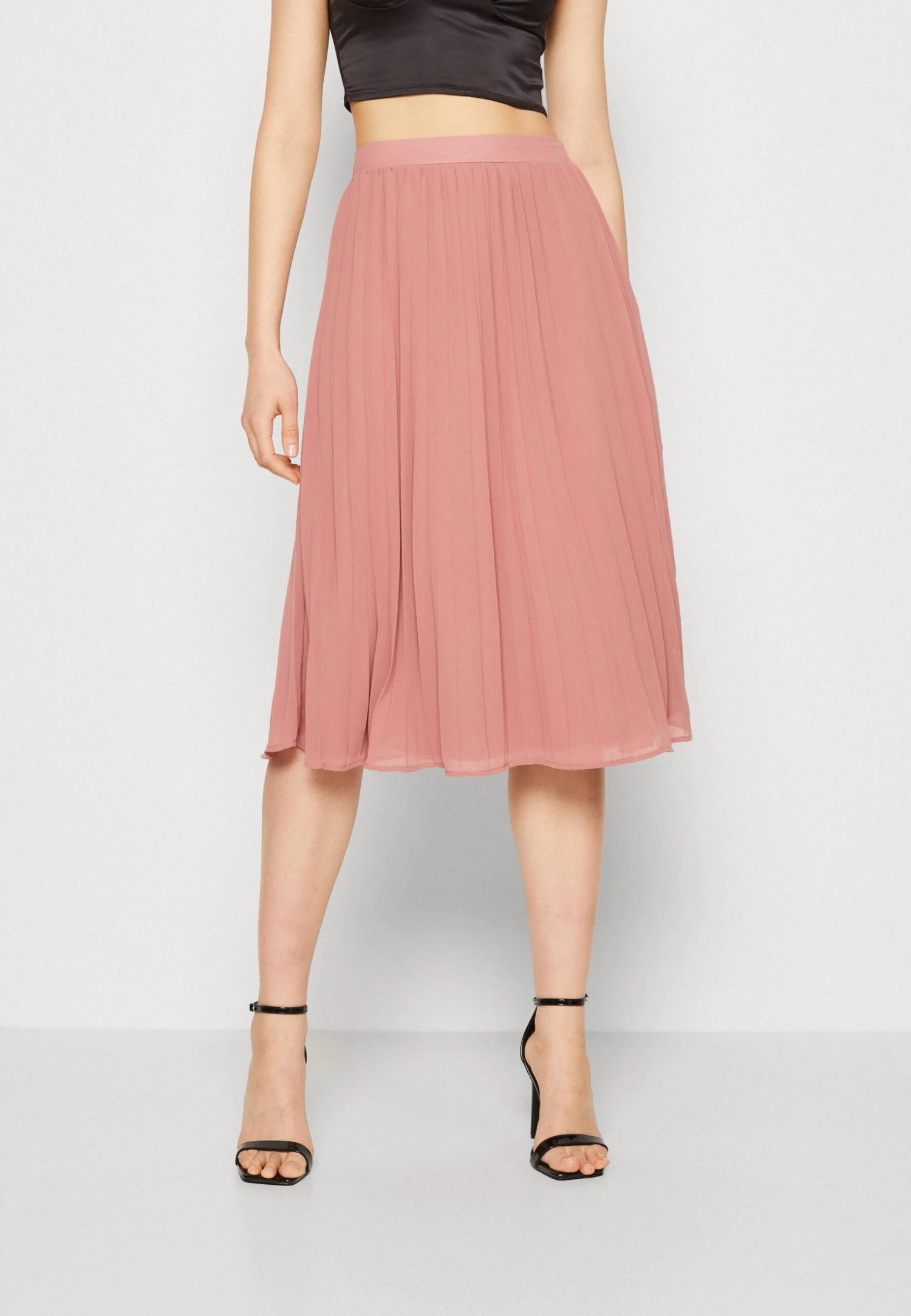 Vila Vifrederikke Plisse Skirt - Pleated Skirt - Old Rose