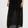 Guess Sangallo Rafa Long - Maxi Skirt - Jet Black A996