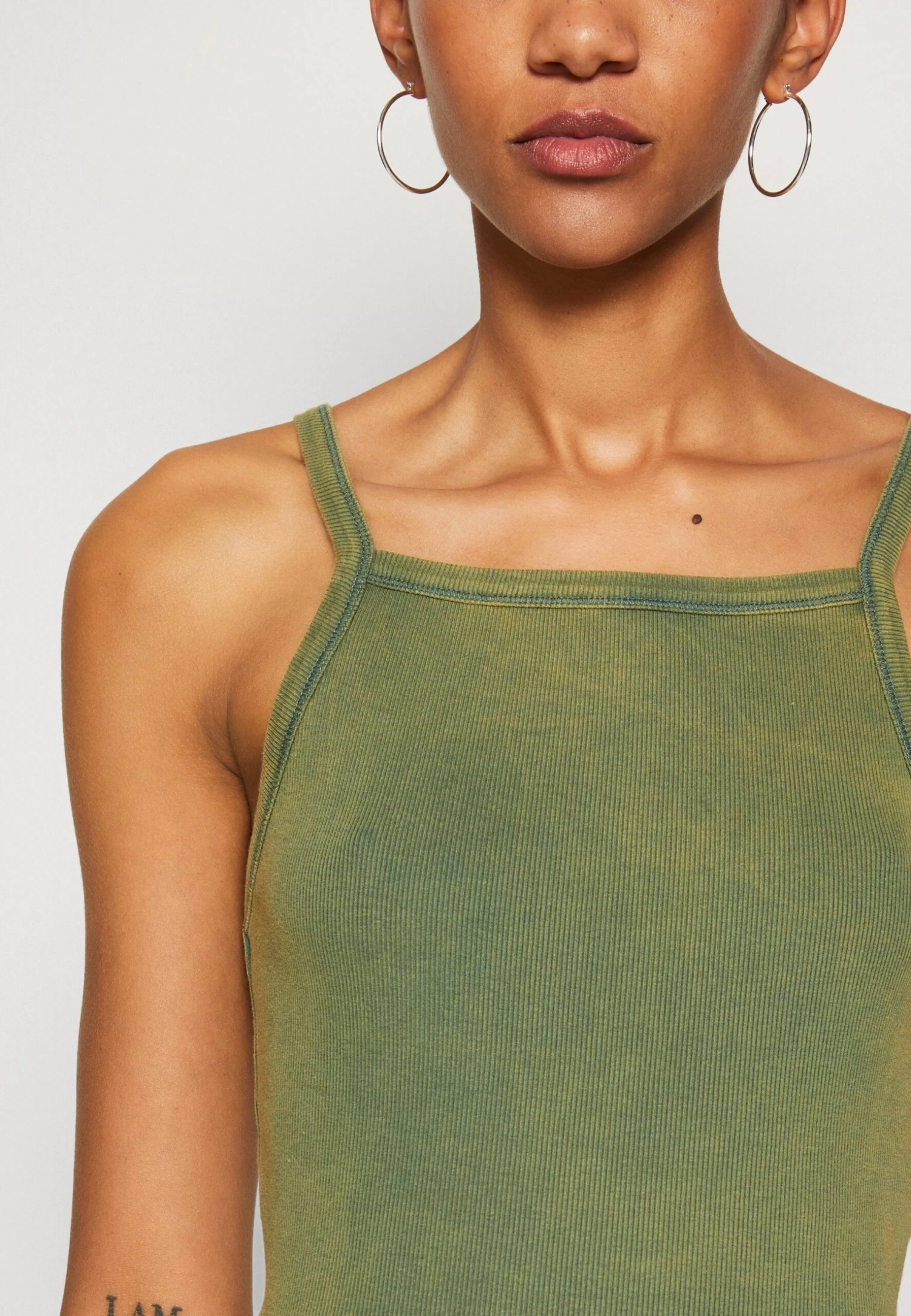 BDG Urban Outfitters Squareneck Strap Vest - Top - Green Tint - Image 6