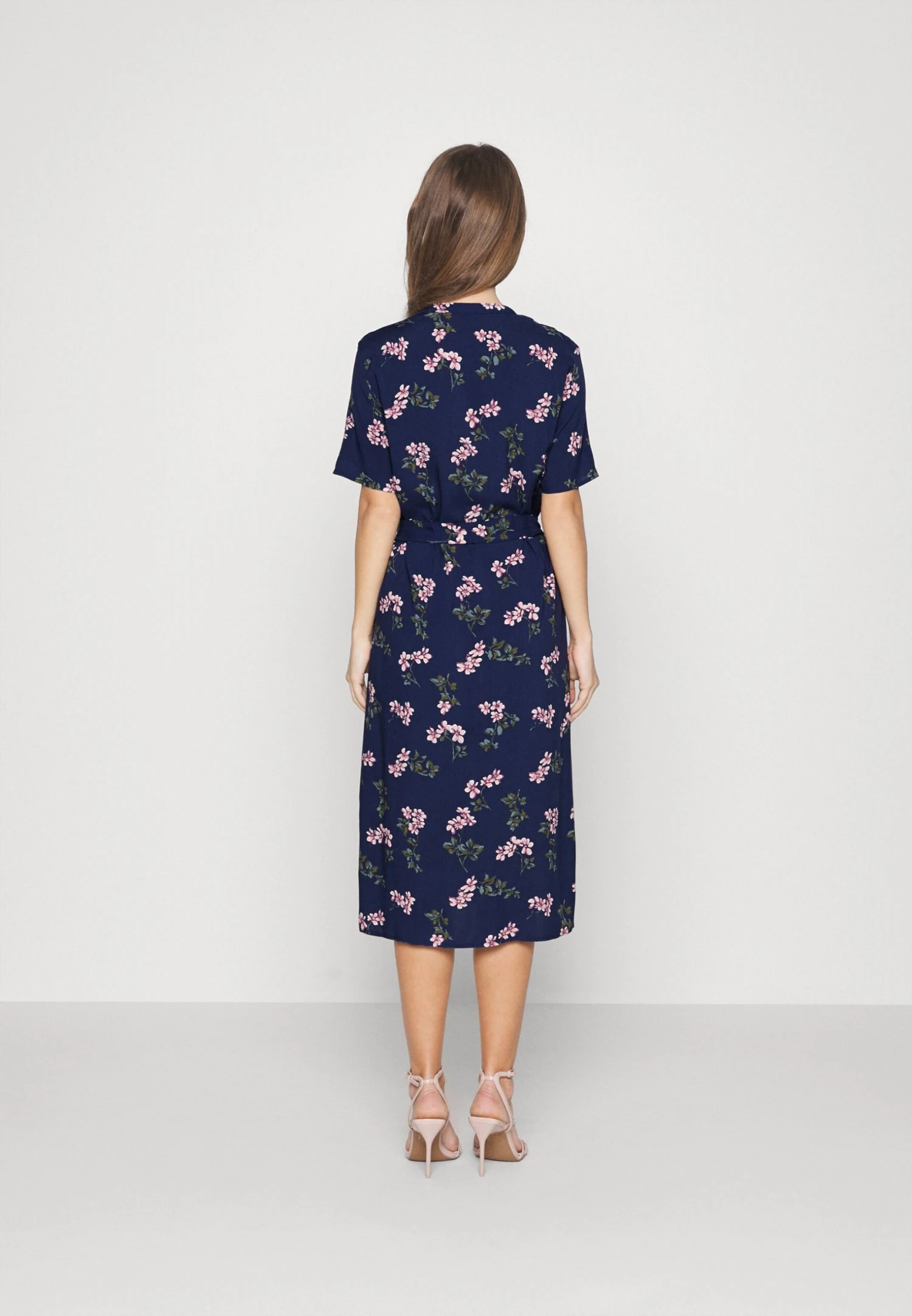 Vero Moda Petite Vmvica Shirt Dress - Shirt Dress - Dark Blue Deinim - Image 3