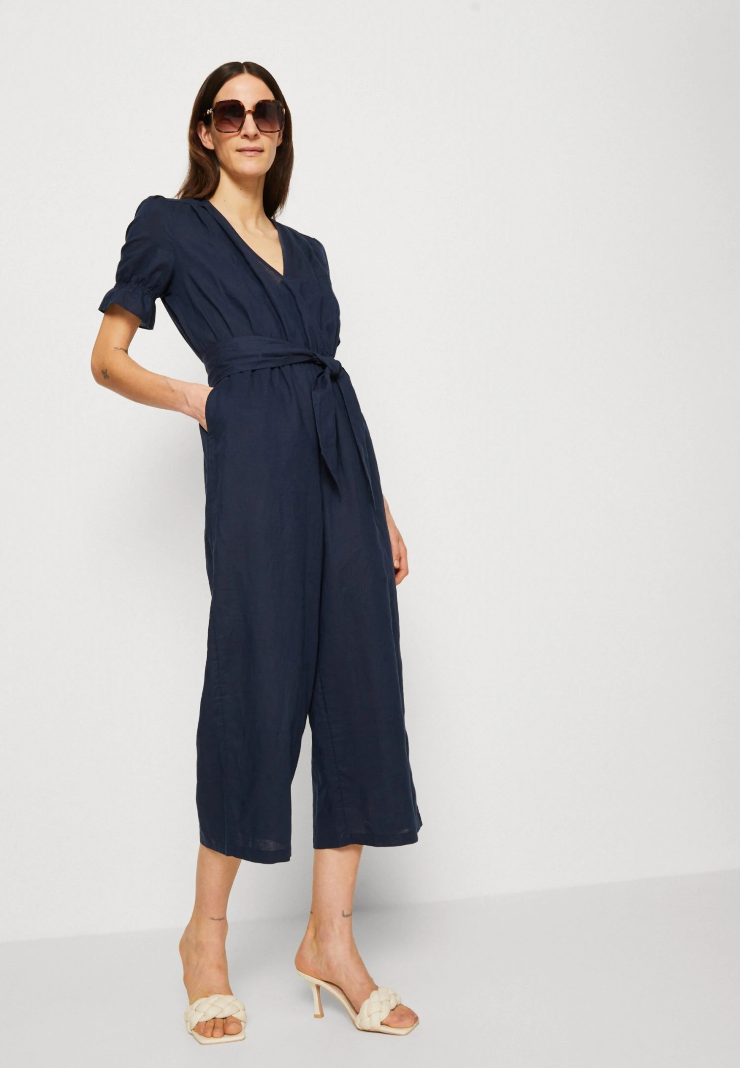 ESPRIT Belted Overall - Jumpsuit - Navy - Image 4