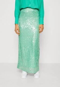 Gina Tricot Skirt - Maxi Skirt - Mist Green