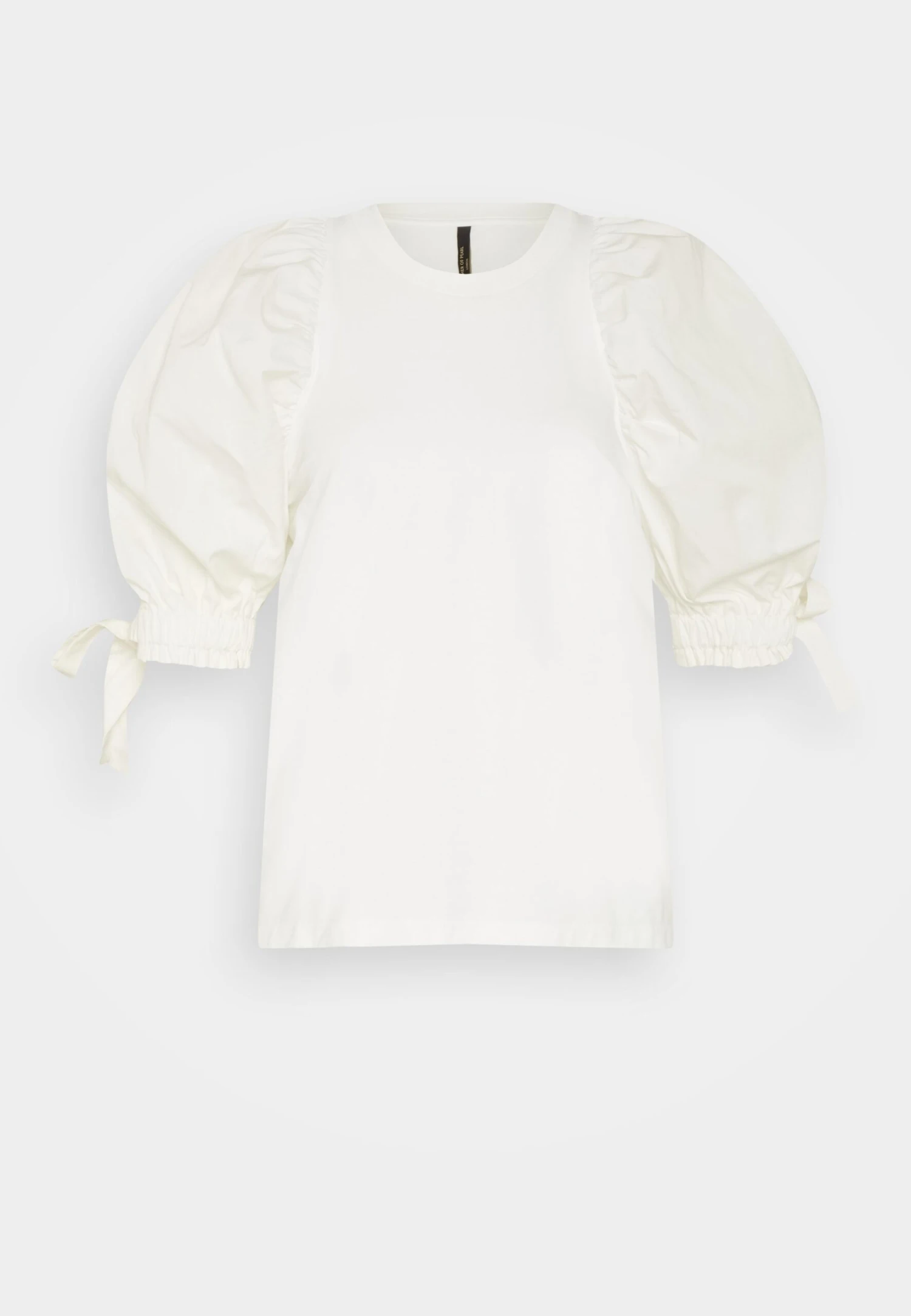 Mother Of Pearl Pearl Shoulder Puffball Sleeve - Print T-Shirt - White - Image 6