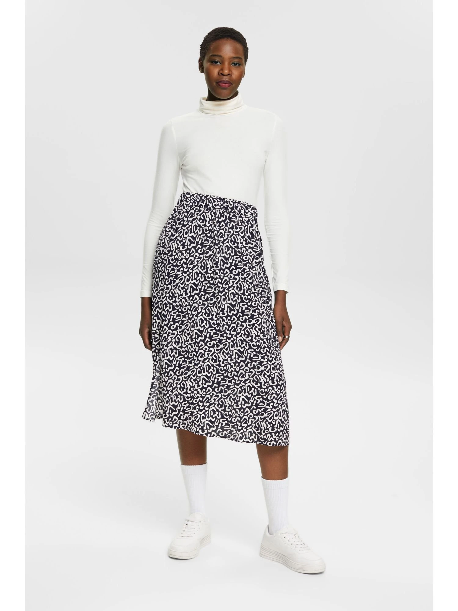 ESPRIT A-Line Skirt - Navy - Image 5