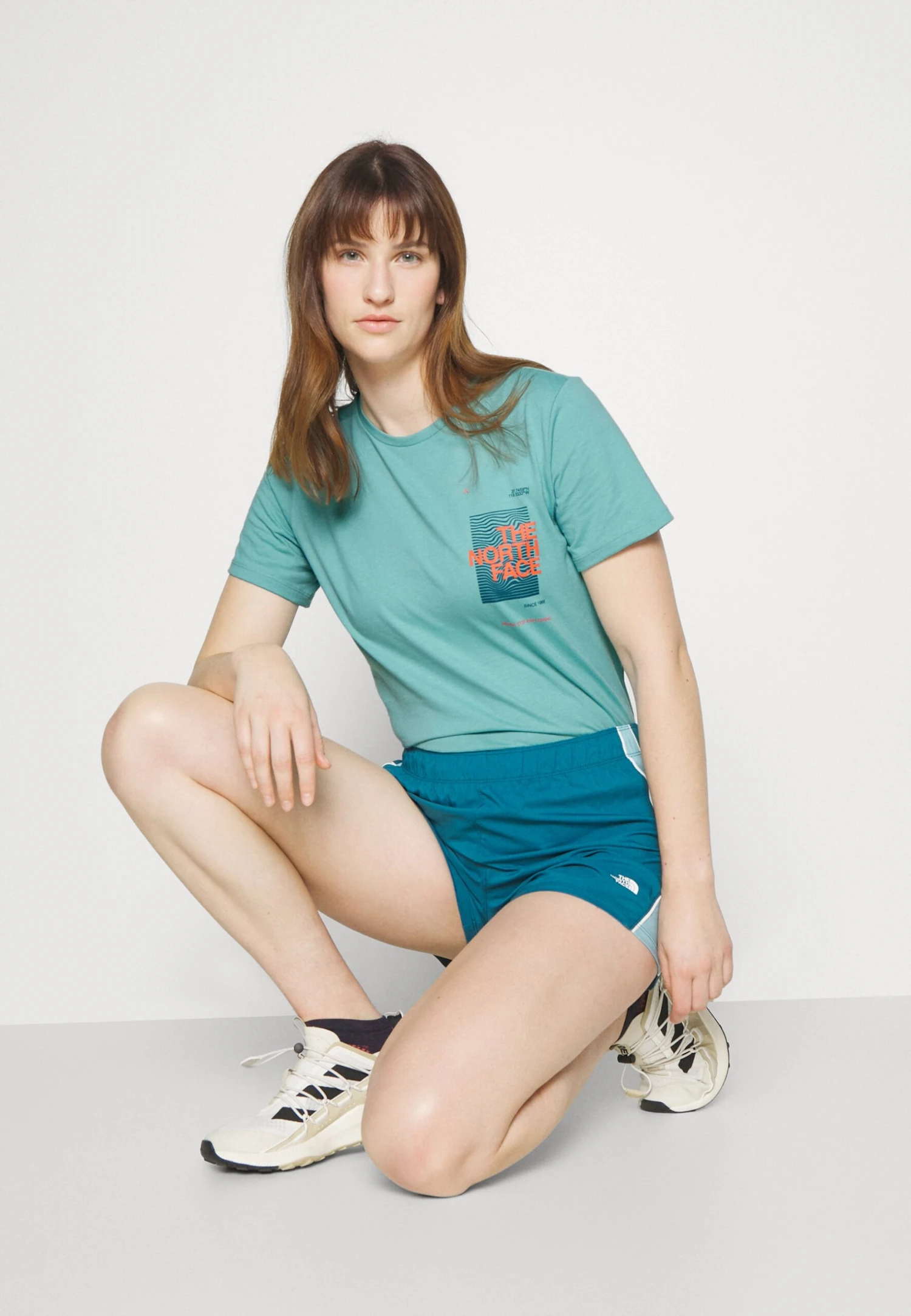 The North Face Foundation Graphic Tee - Print T-Shirt - Reef Waters - Image 4