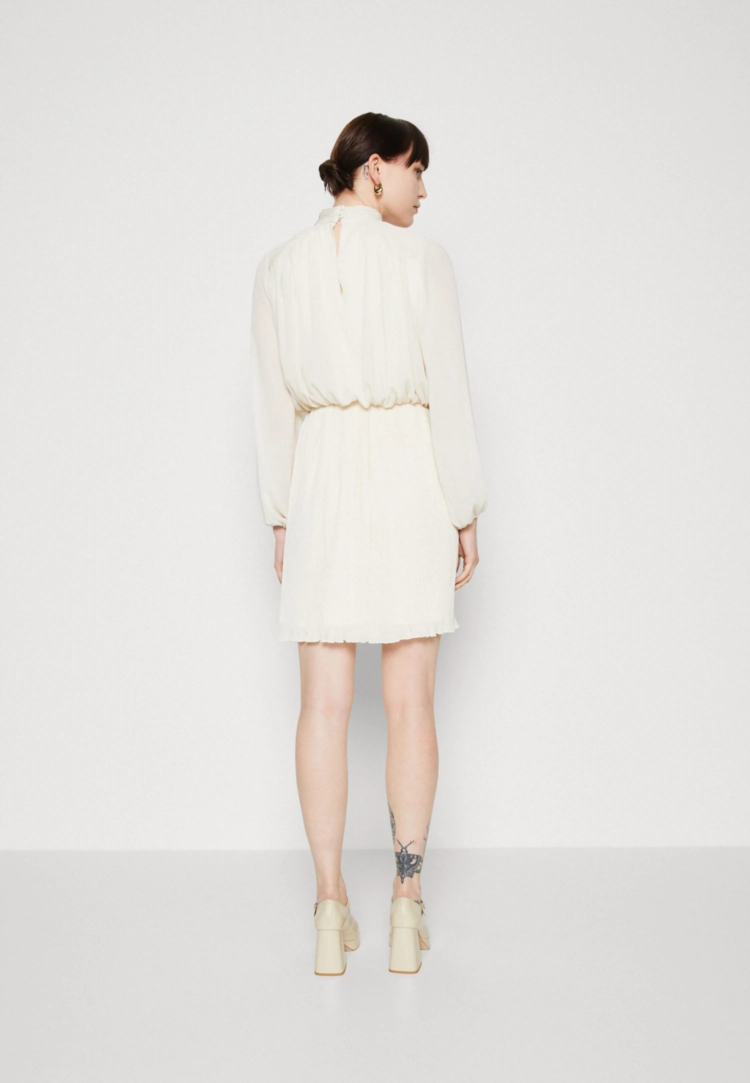 Selected Femme Slfsimone Short Dress - Cocktail Dress / Party Dress - Birch - Image 3