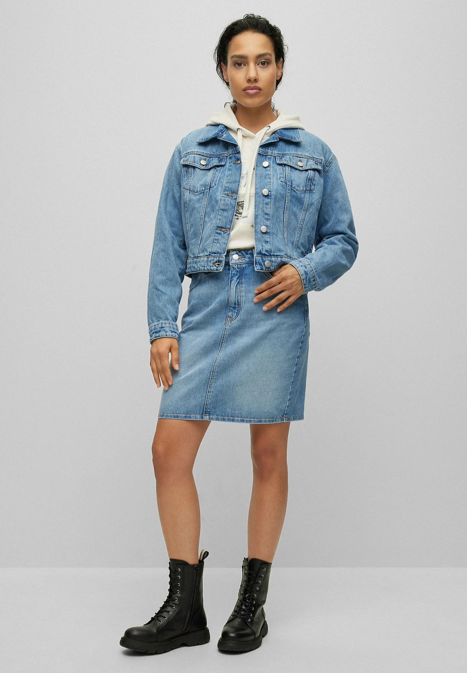 Boss 1.0_Ec - Mini Skirt - Blue Ten - Image 2