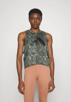 ADIDAS PERFORMANCE Icns Aop - Top - Silver Green Black