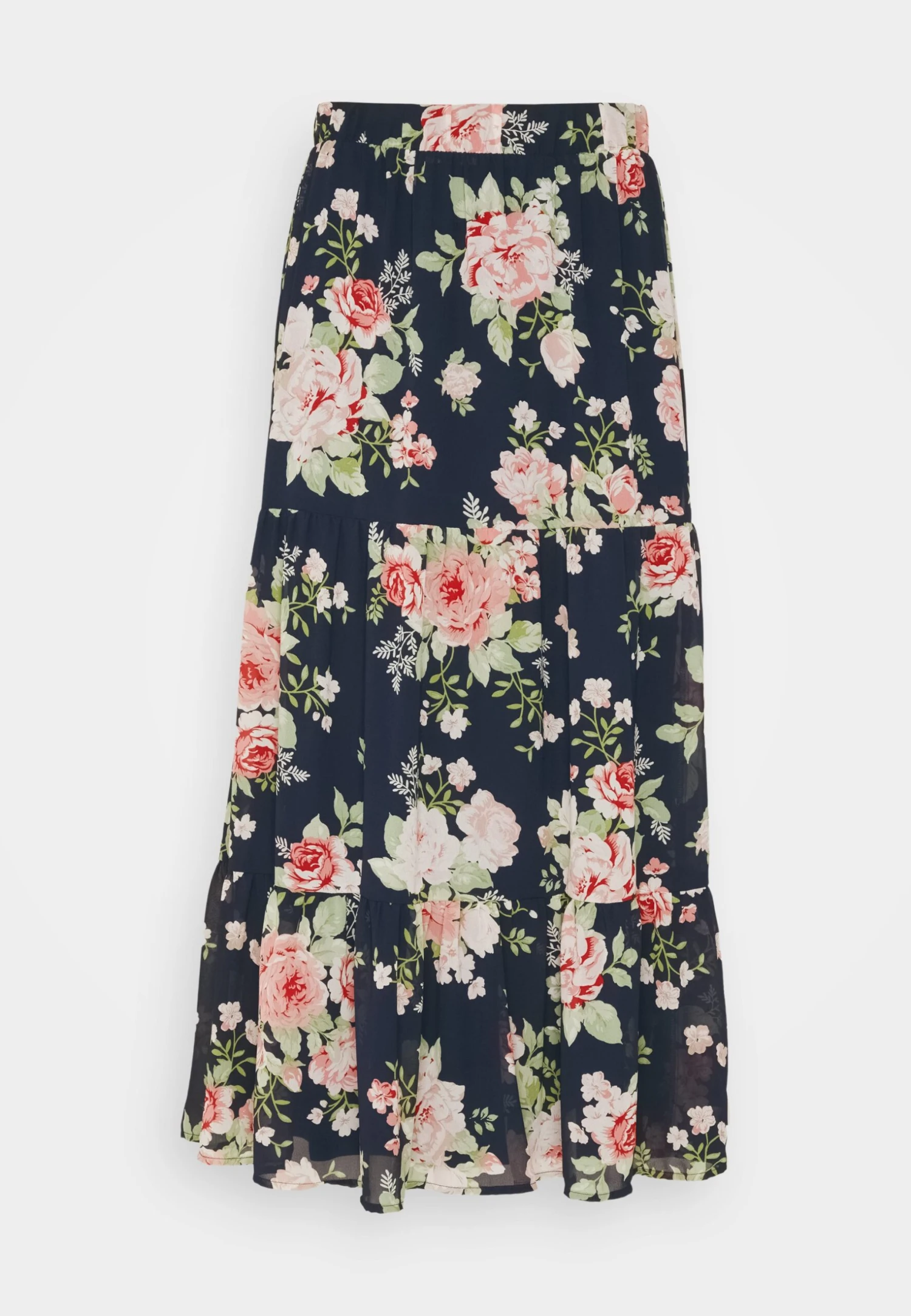 Vila Vimilina Flower Midi Skirt - A-Line Skirt - Navy - Image 5