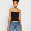 Gina Tricot Knitted Tube - Top - Black