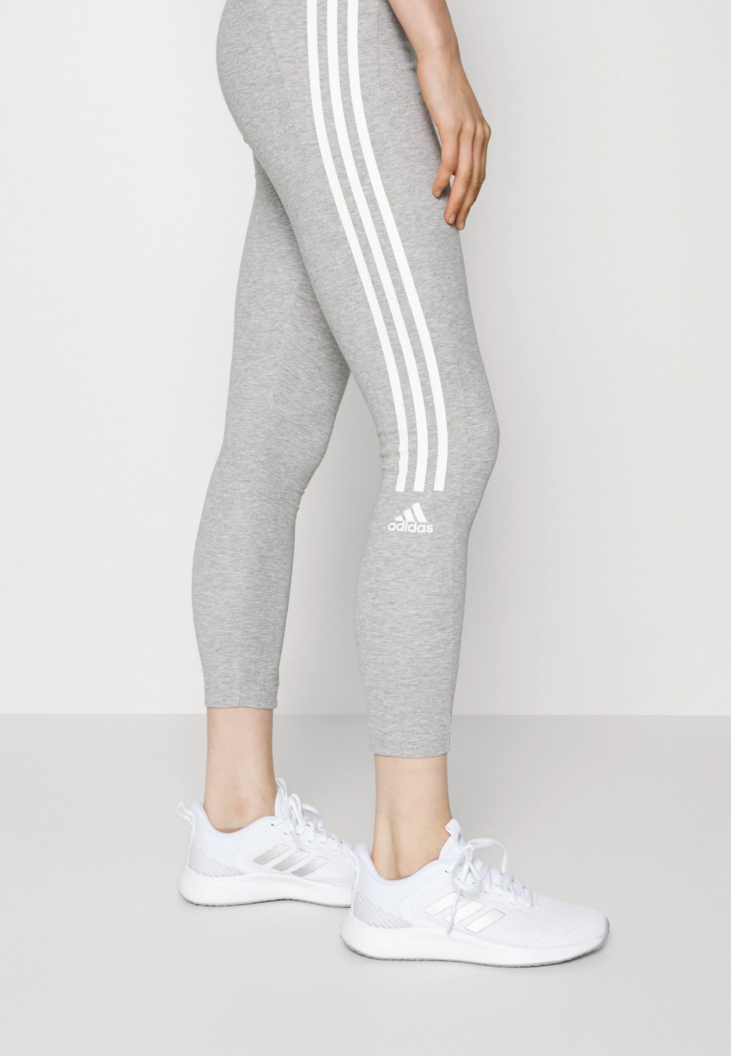 ADIDAS PERFORMANCE Aeroready Designed To Move Cotton-Touch 7/8 - Leggings - Medium Grey Heather - Image 6