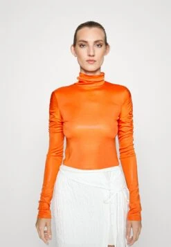 Patrizia Pepe Maglia - Long Sleeved Top - Solar Orange