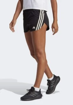 ADIDAS PERFORMANCE Run Icons Stripes Low Carbon Running - Sports Shorts - Black