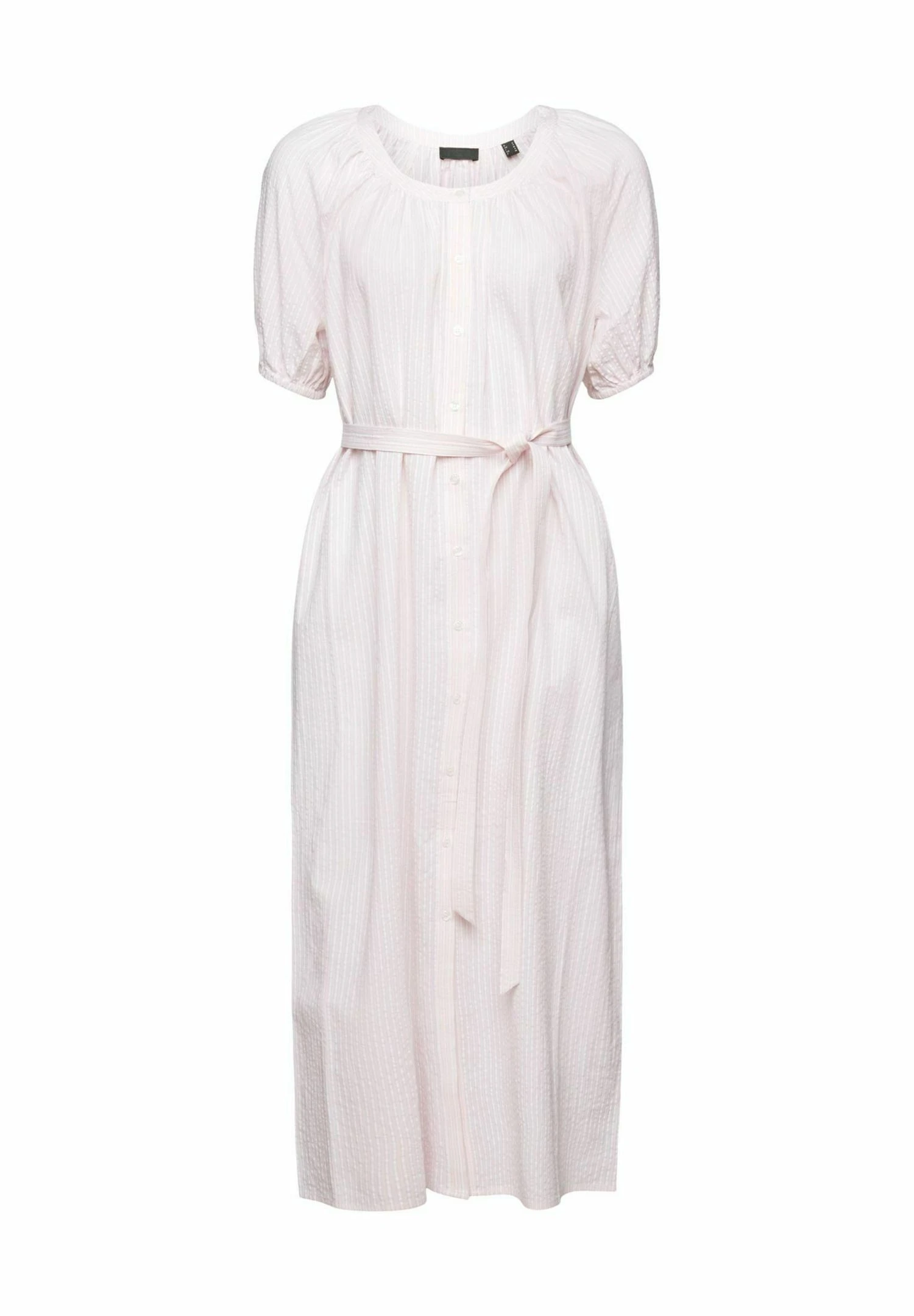 ESPRIT Midi Mit Bindegürtel- Shirt Dress - Light Pink - Image 5