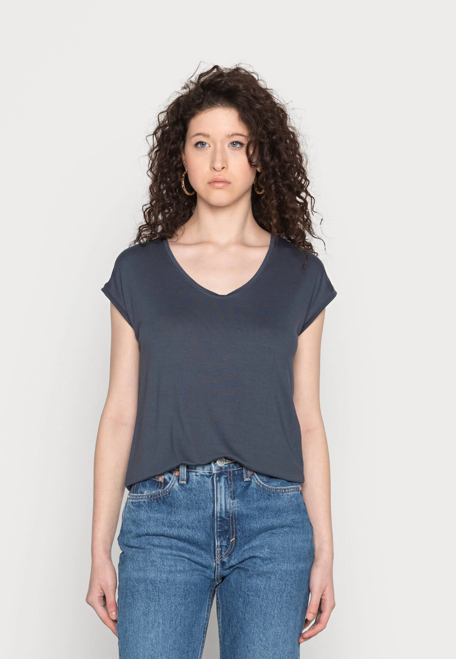 Pieces Pcbillo Solid Noos Bc - Basic T-Shirt - Ombre Blue