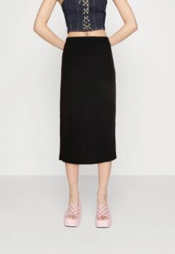 Pieces Pcnalicia Midi Skirt - A-Line Skirt - Black