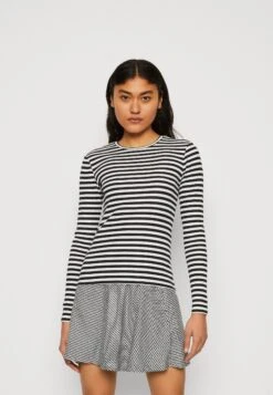 Pieces Pcruka - Long Sleeved Top - Cloud Dancer/Black