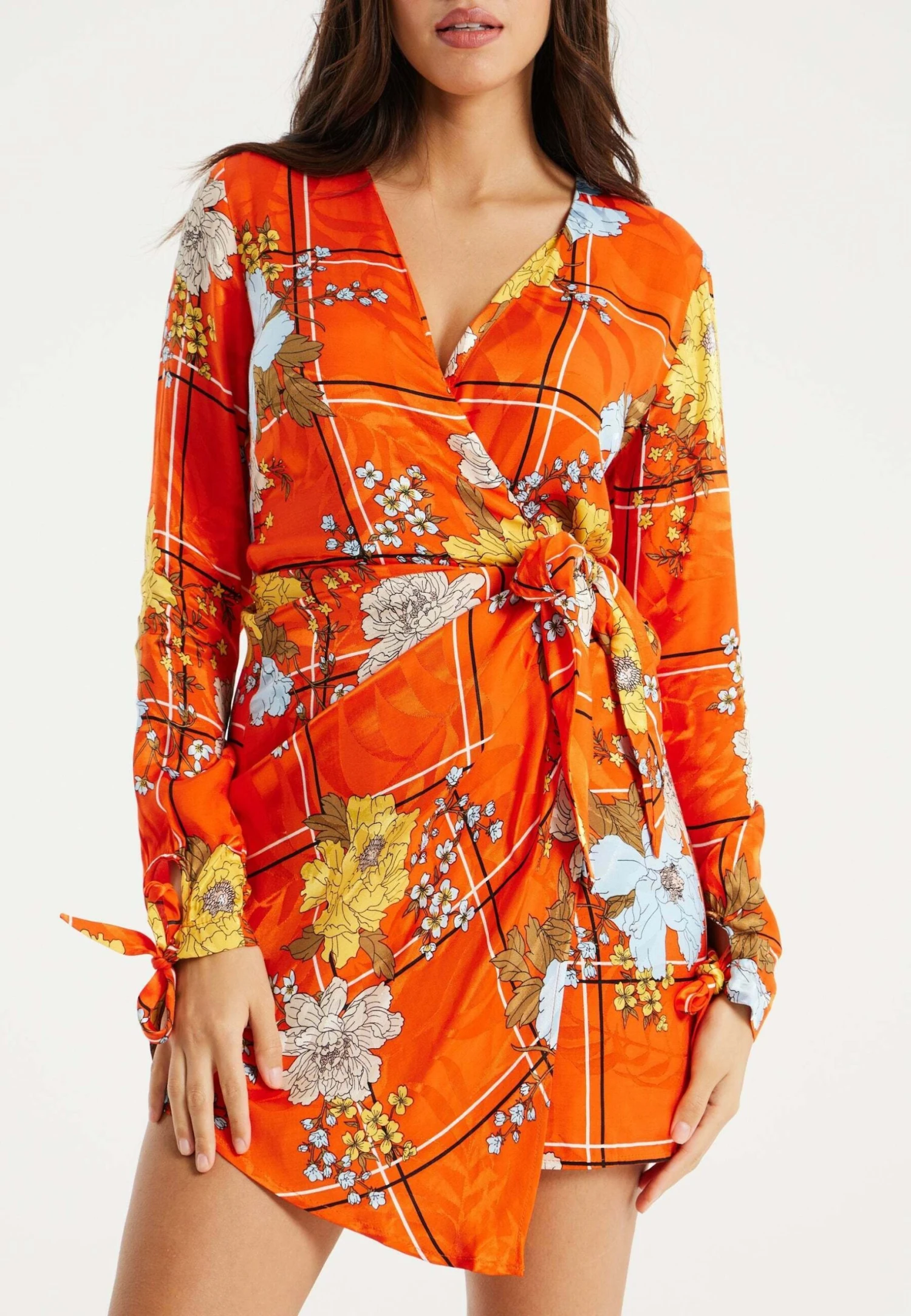 Liquorish Day Dress - Orange - Image 5