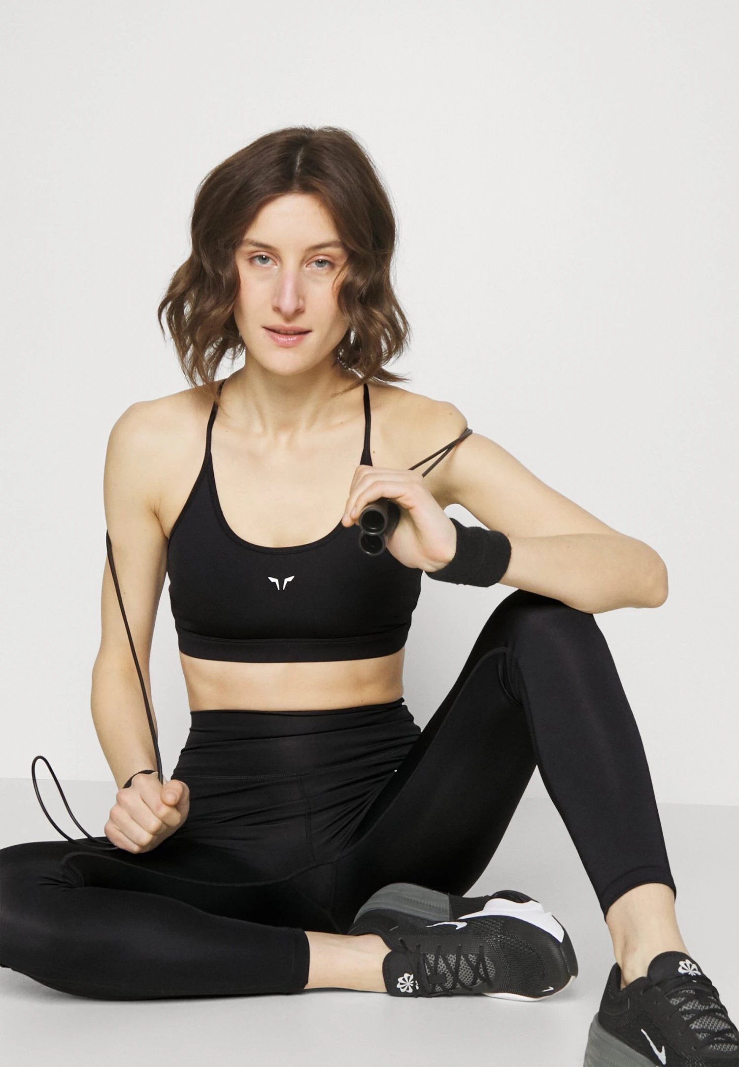 Essentials Low Impact Sports Bra - Light Support Sports Bra - Black - Image 4