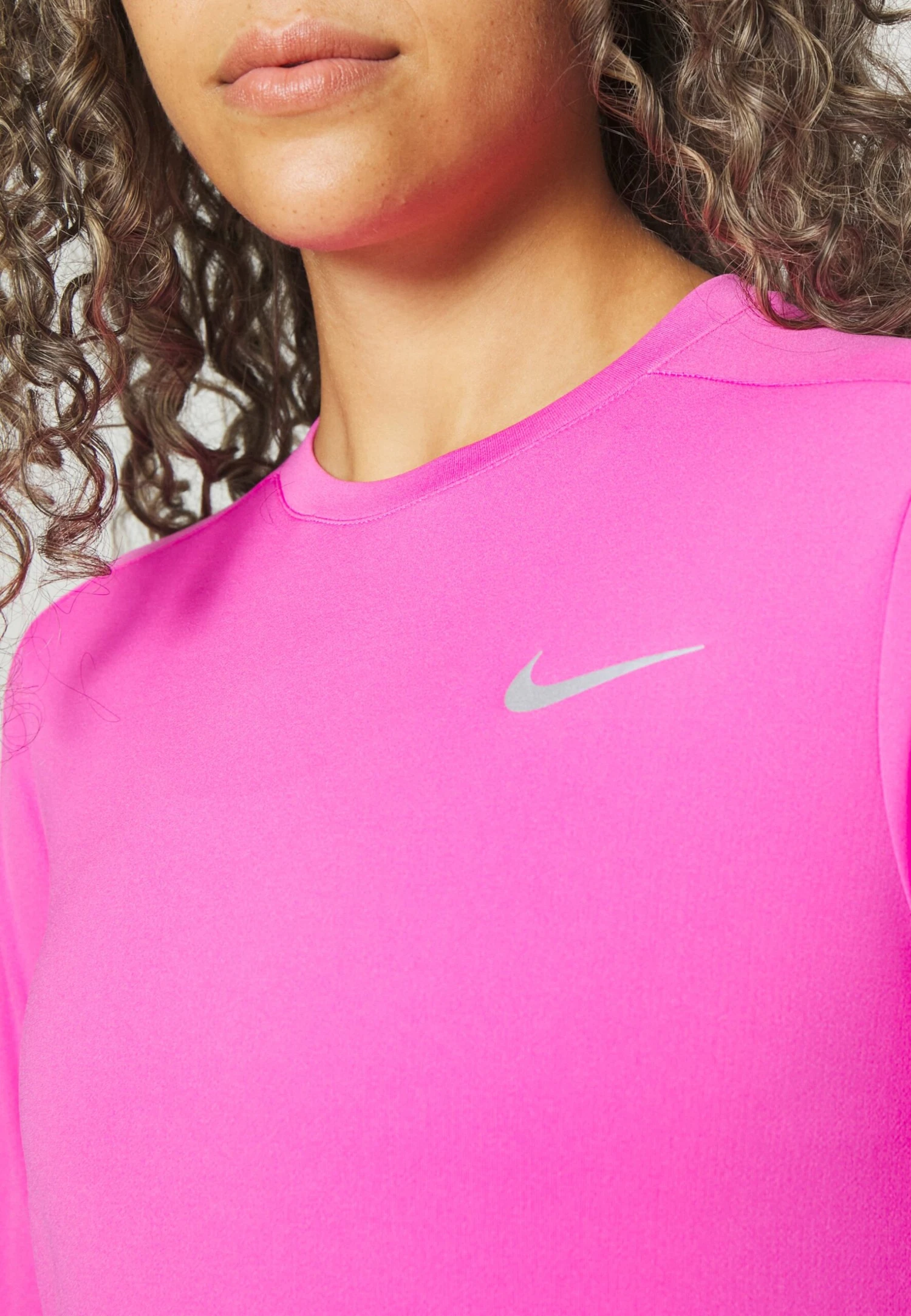 Nike Performance Pacer Crew - Long Sleeved Top - Active Fuchsia - Image 6