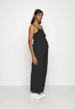Mamalicious Mlcroco Wide Cropped Jumpsuit - Jumpsuit - Black