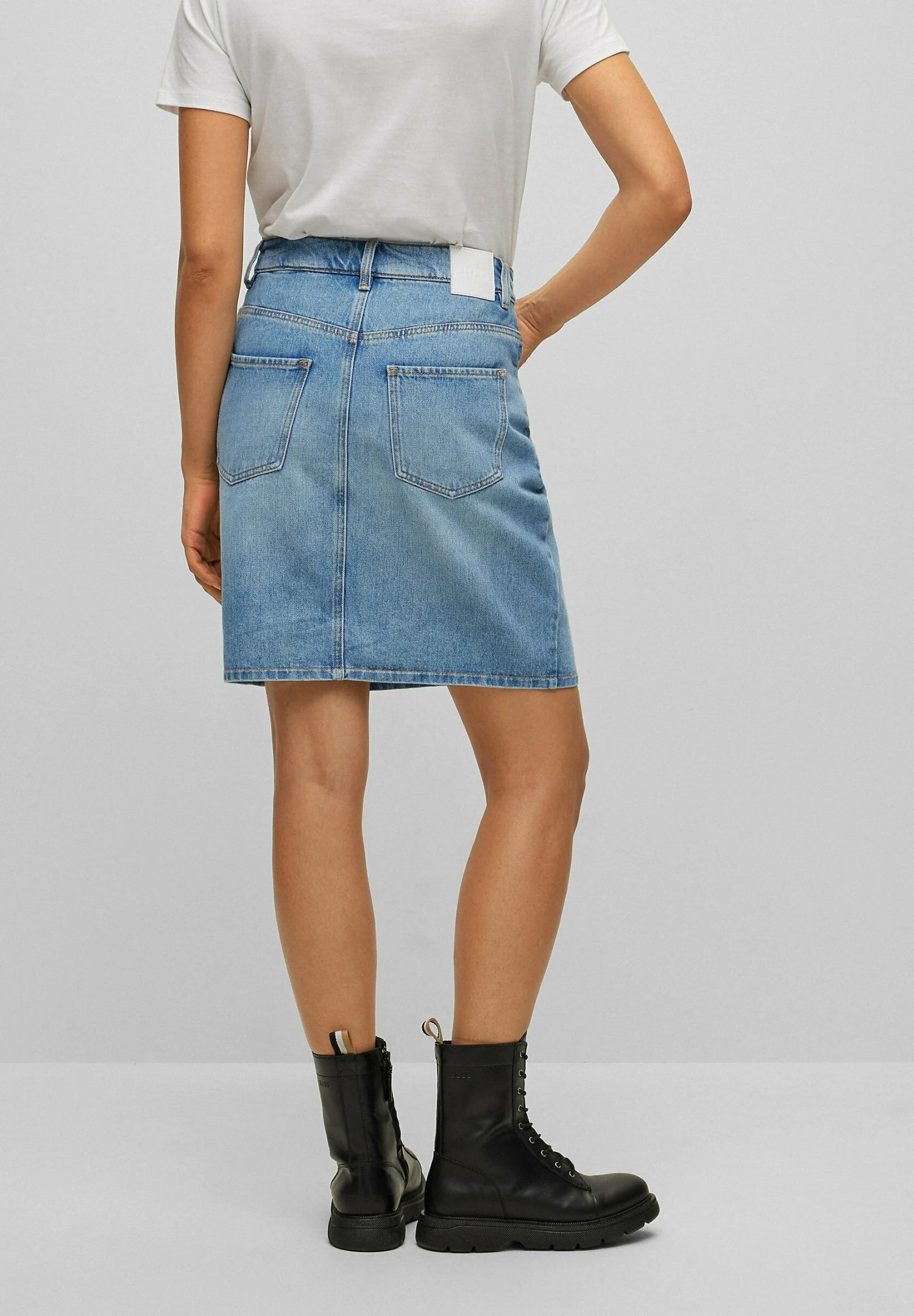 Boss 1.0_Ec - Mini Skirt - Blue Ten - Image 3