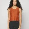 Nike Performance Crop Tank - Top - Dark Russet