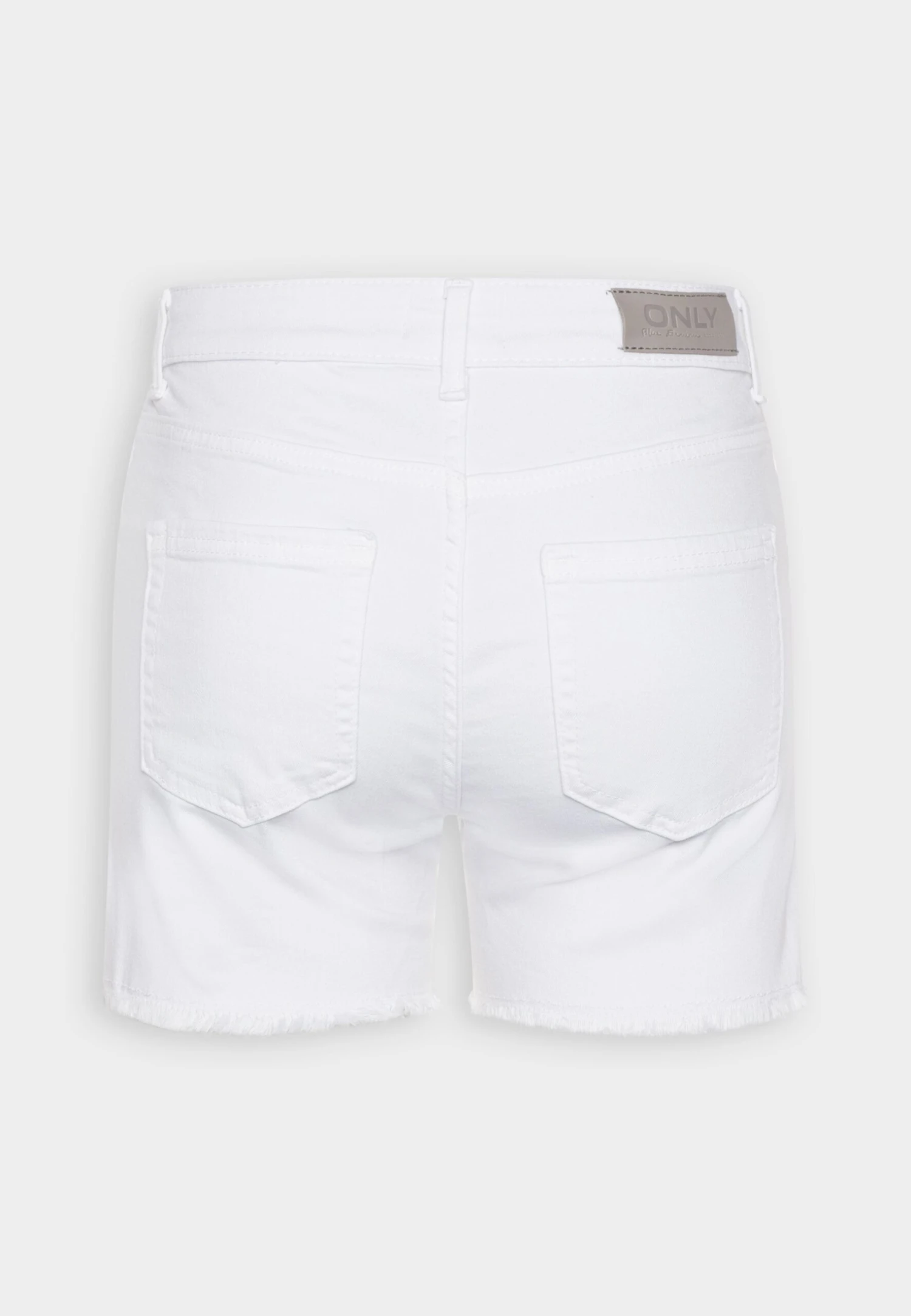 ONLY Onlblush Mid Raw - Denim Shorts - White - Image 6