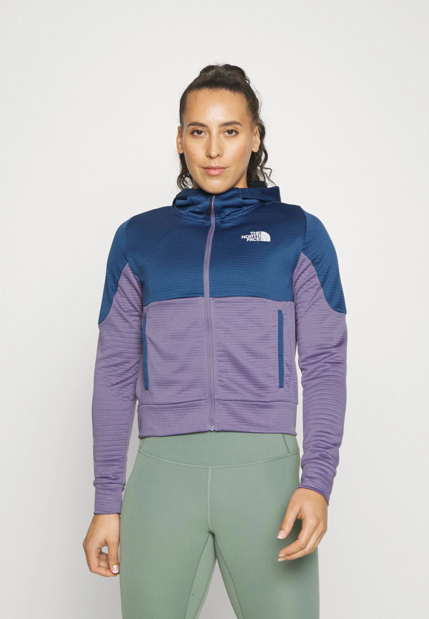 The North Face Full Zip - Fleece Jacket - Lunar Slate/Shady Blue