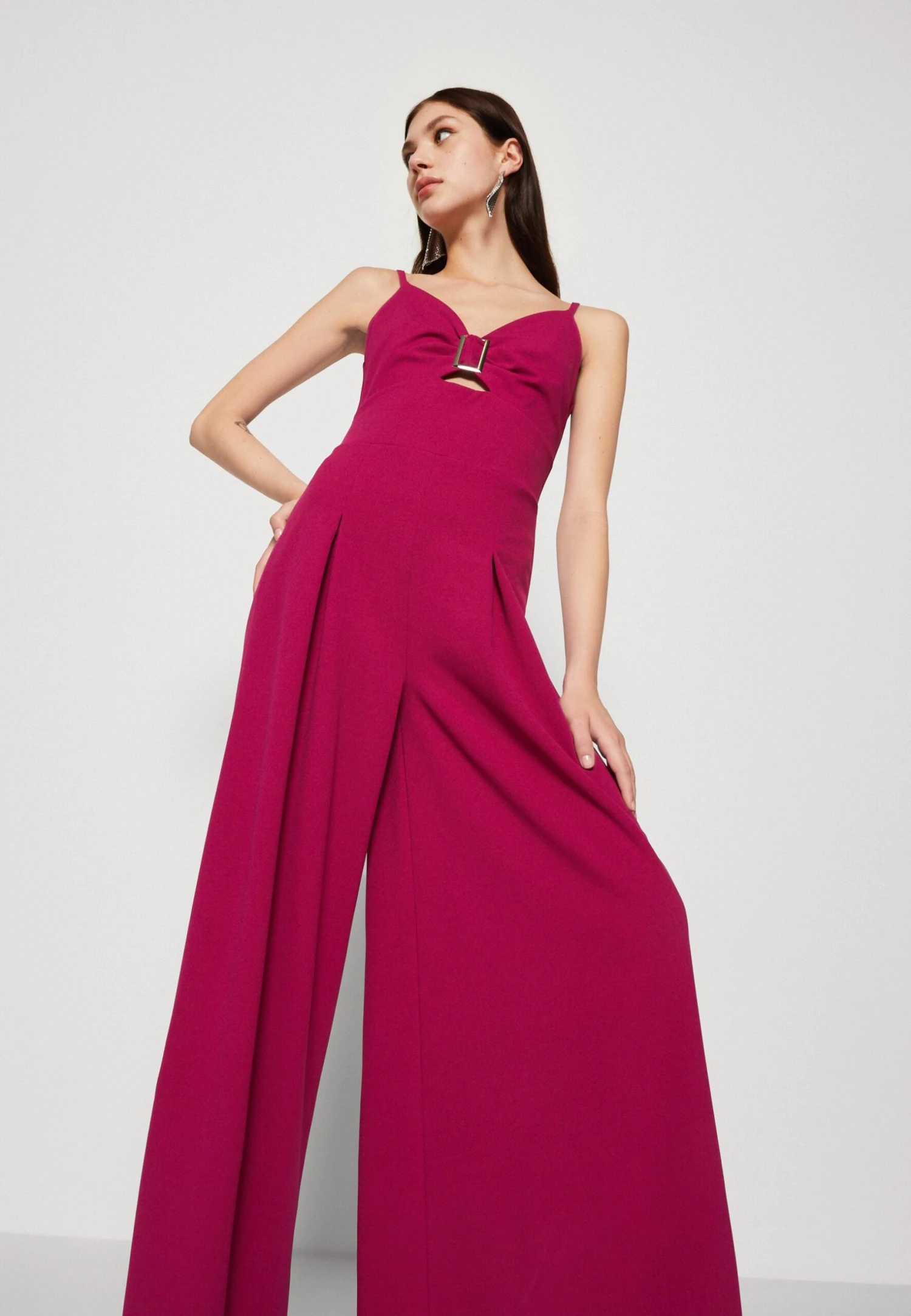 Wal G Charlie Buckle - Jumpsuit - Raspberry - Image 4