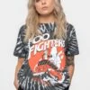 Foo Fighters Speeding Bus Dye Wash - Print T-Shirt