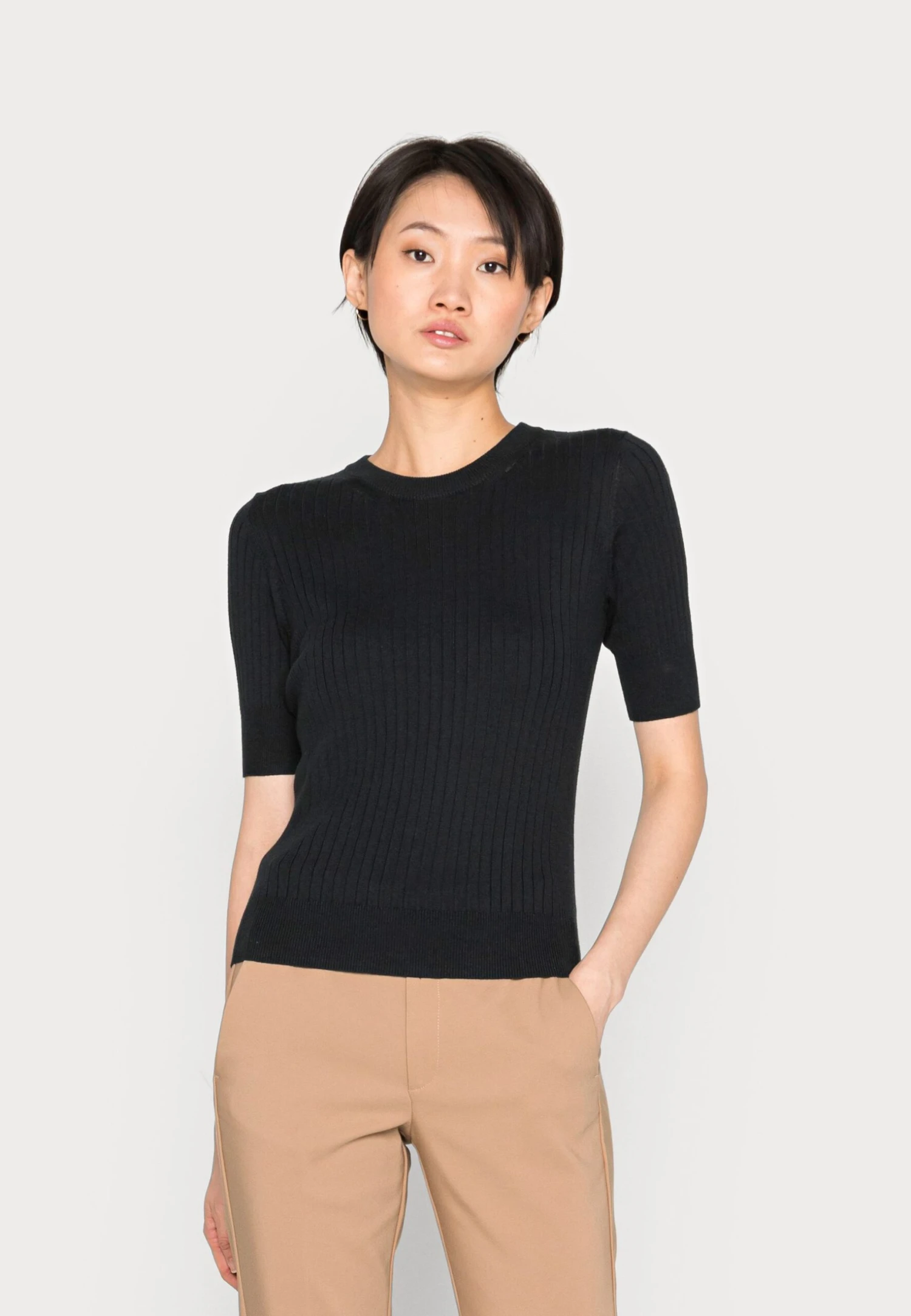 Edc By Esprit Short Sleeve - Basic T-Shirt - Black